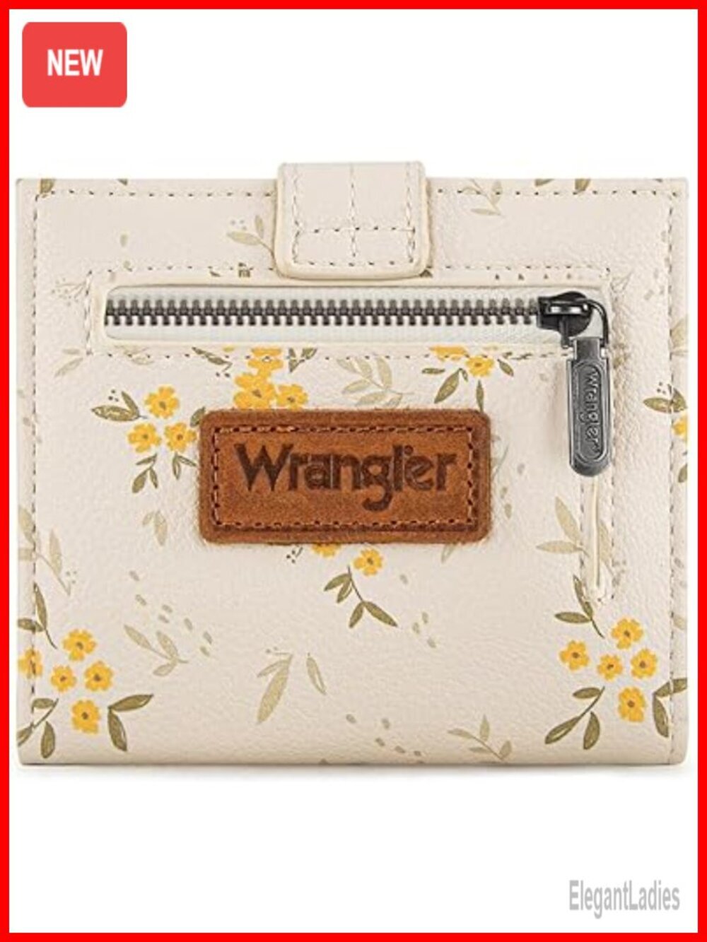RFID Bifold Wallet with Zipper Coin Pocket Vegan Leather